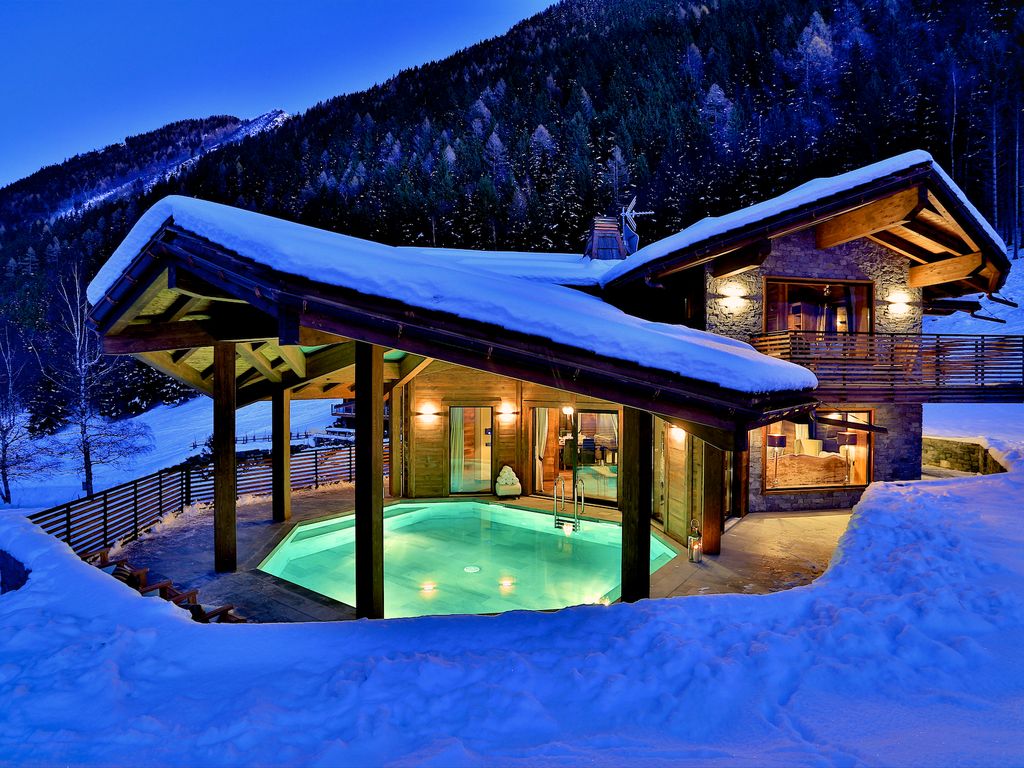 Location chalet piscine montagne