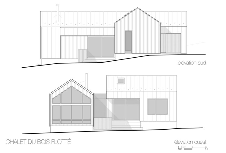 Chalet en bois plan