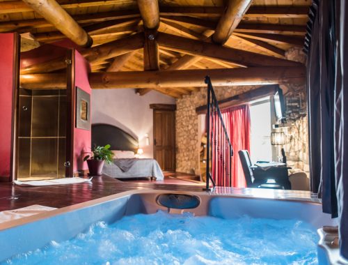 Location chalet avec jacuzzi privatif
