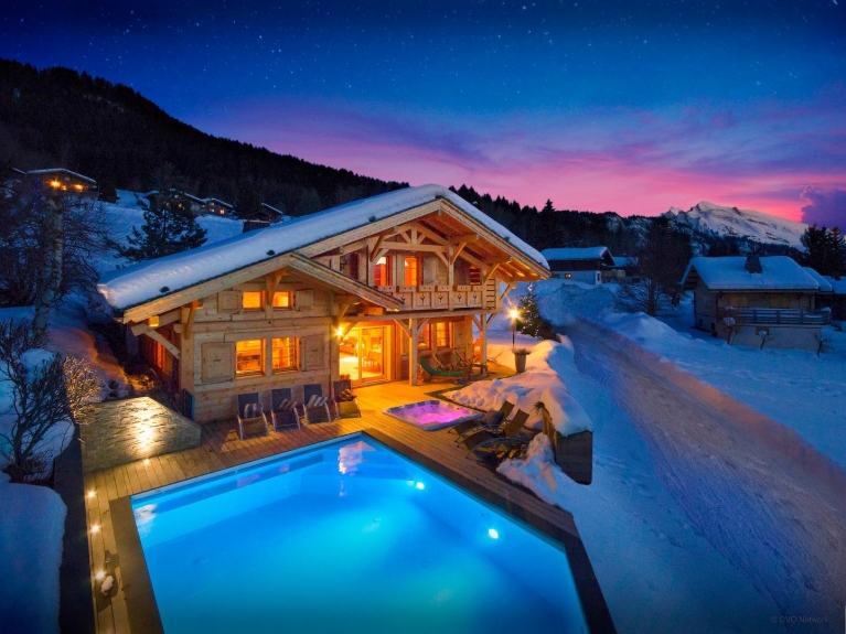 Photo de chalet en montagne