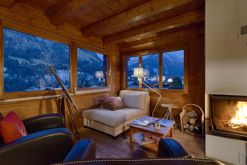 Chalet ski cheminée
