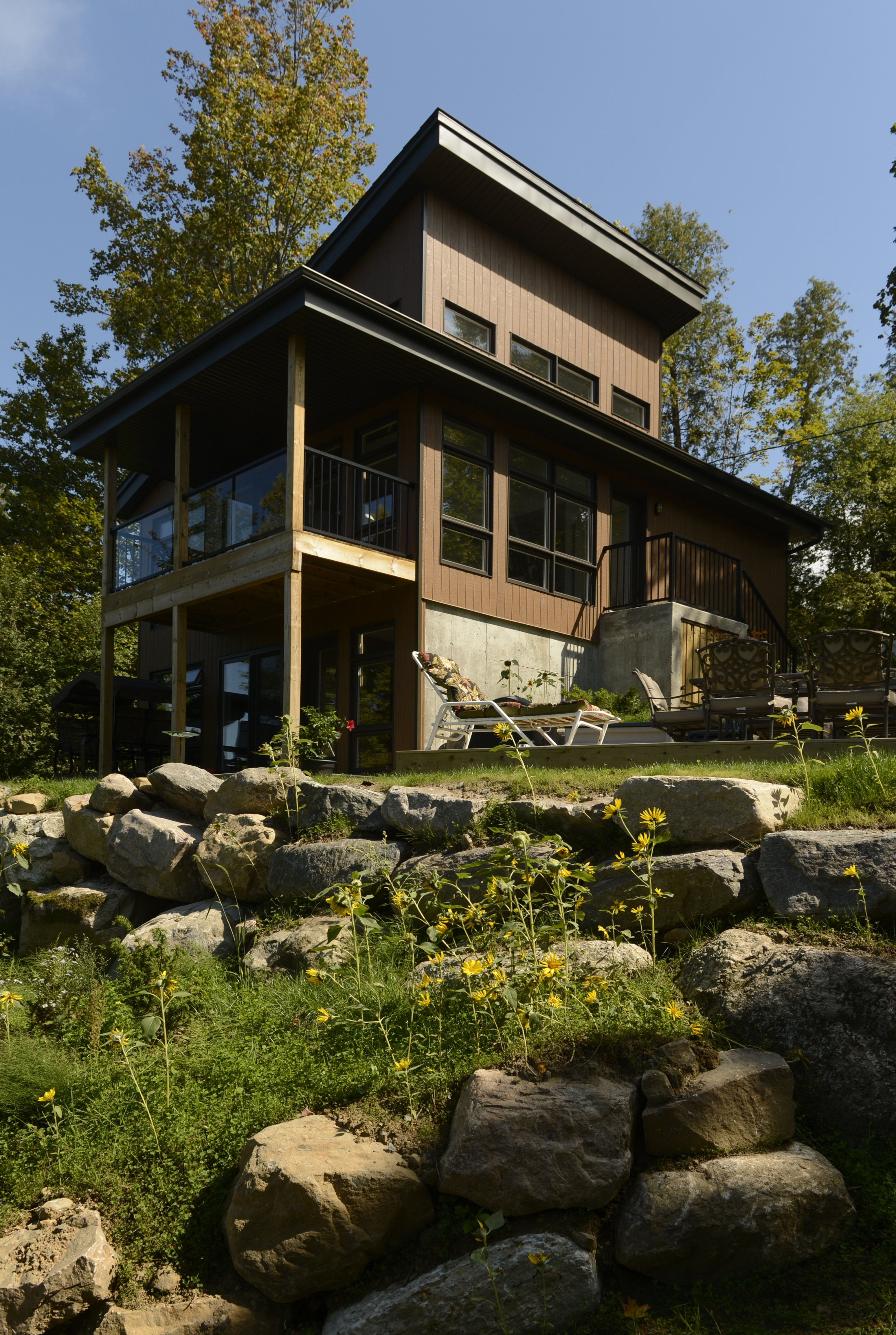 Plan de chalet contemporain