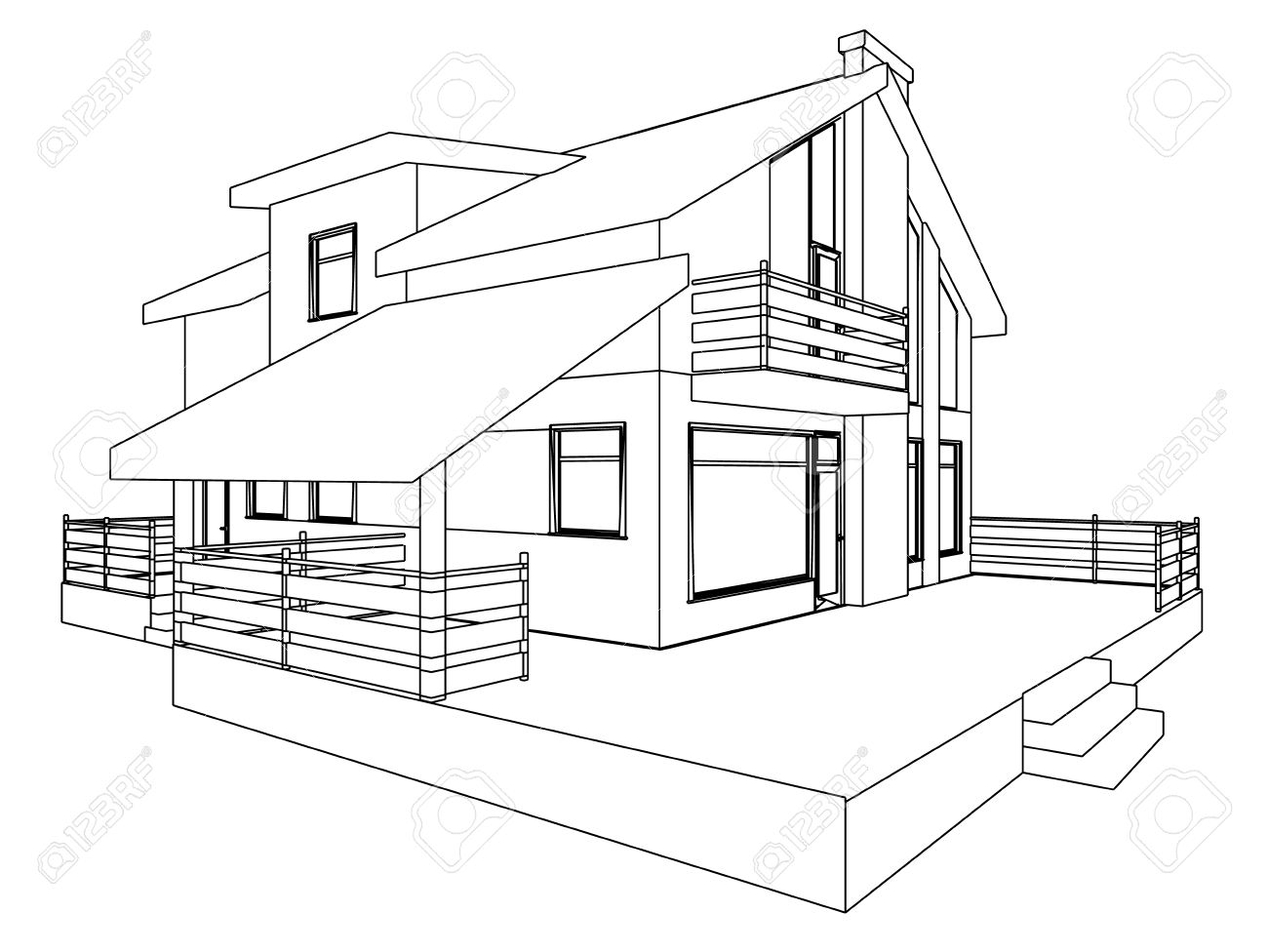 Chalet dessin