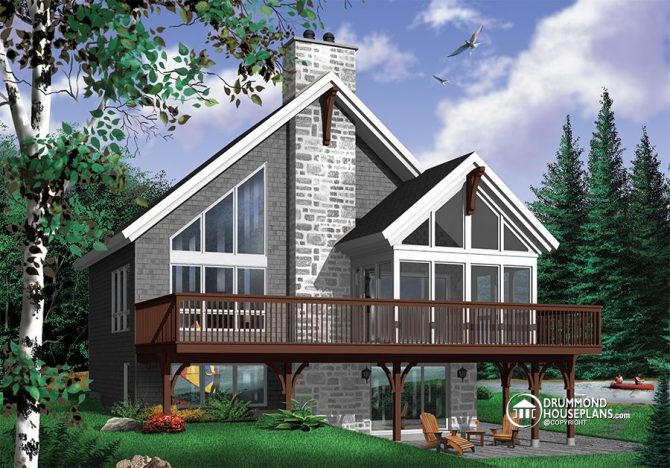 Plan chalet mezzanine