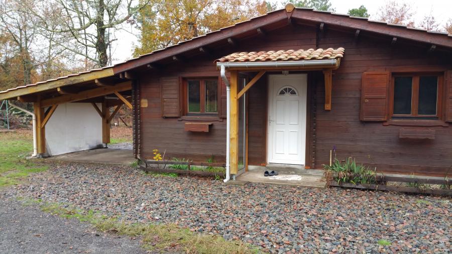 Chalet bois tout équipé