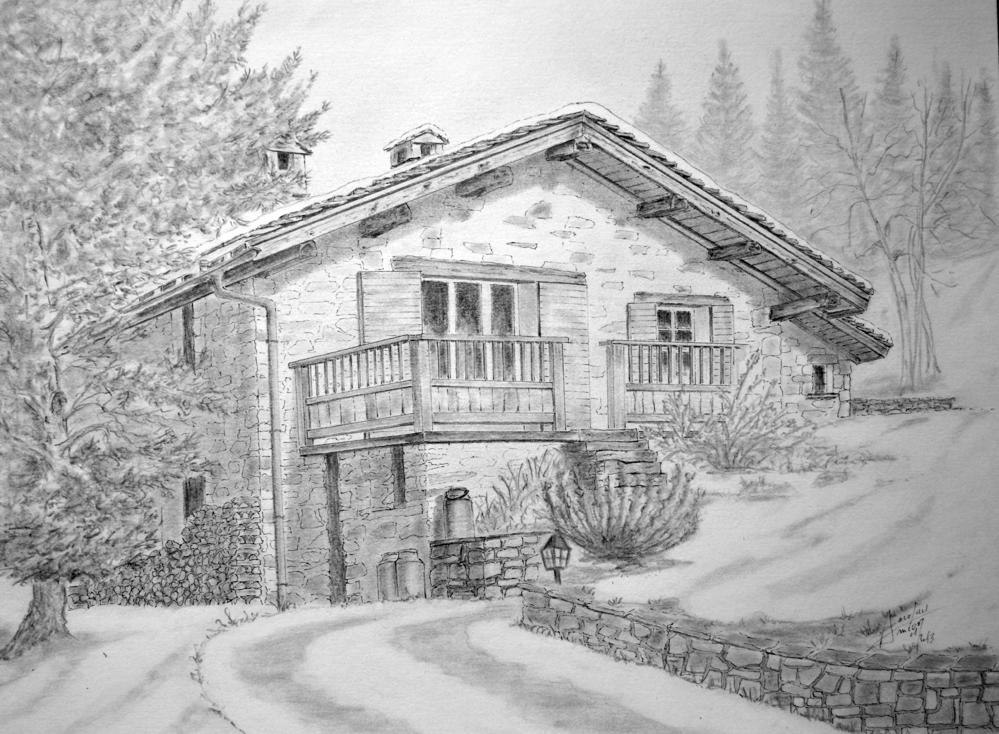 Dessins chalet
