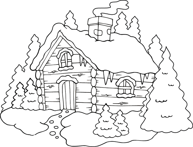 Dessin de chalet