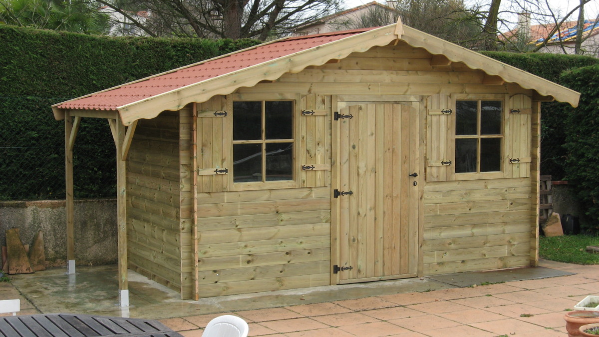 Chalet abris bois