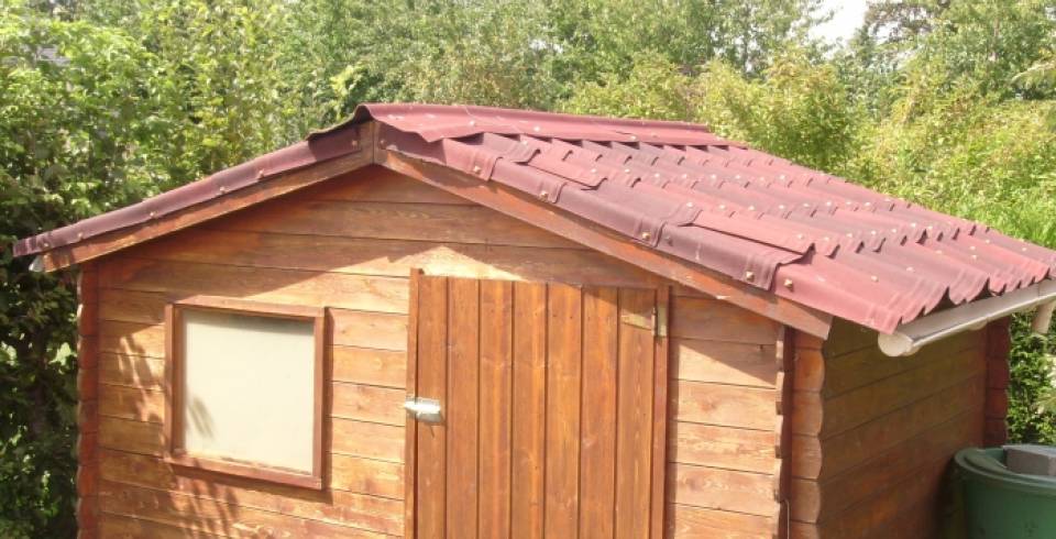 Couverture chalet de jardin