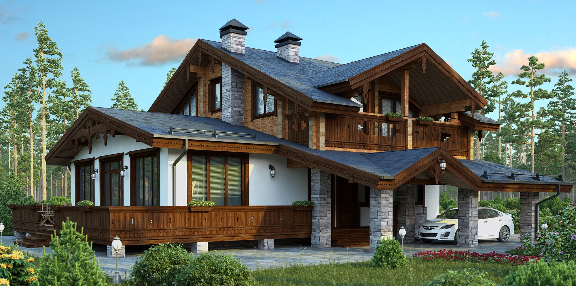 Facade chalet