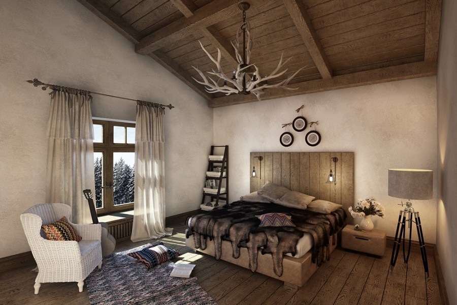 Decoration murale chalet