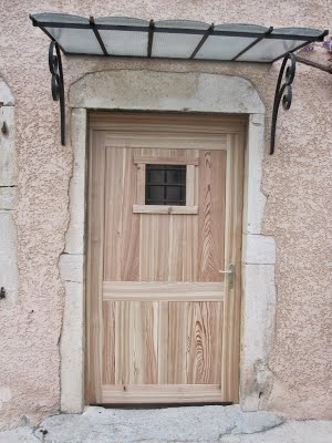 Porte d'entrée chalet