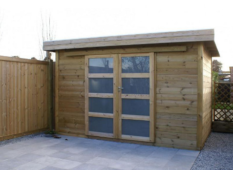 Chalet de jardin taxe