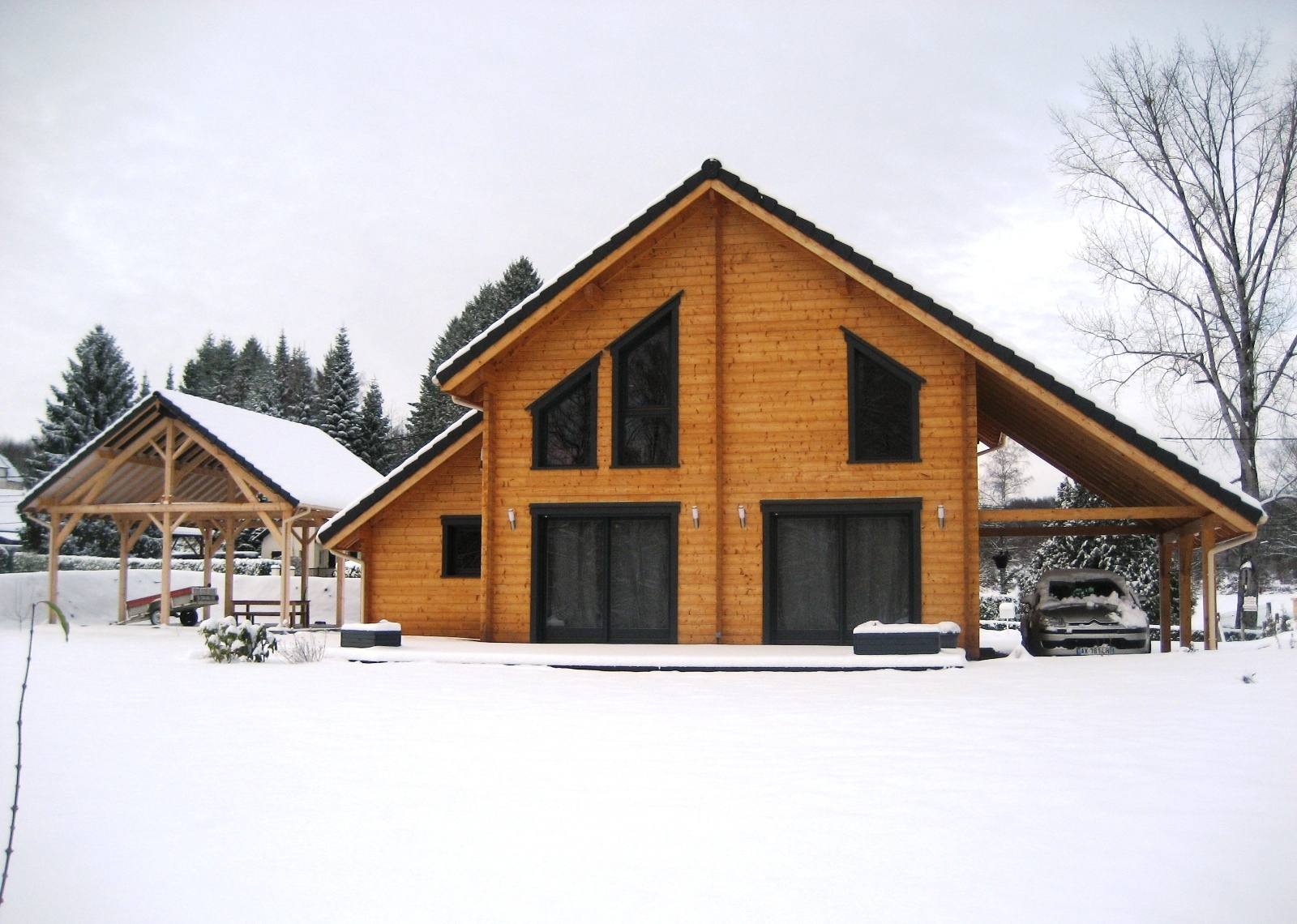 Chalet madrier kit