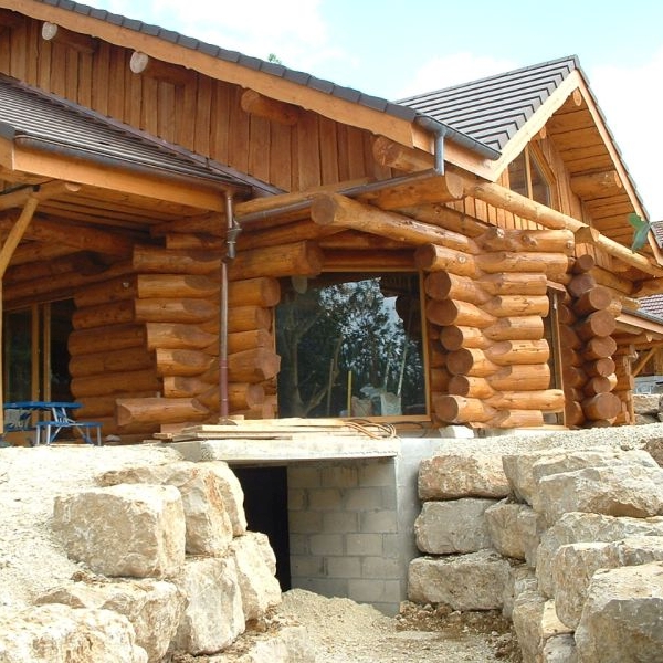 Chalet en rondins de bois