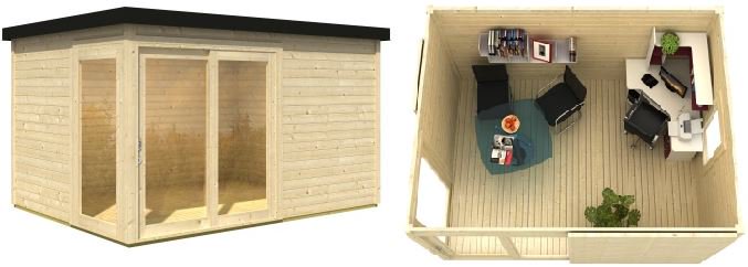 Chalet en bois habitable 15m2