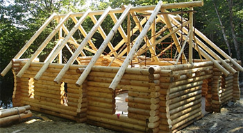 Structure chalet bois