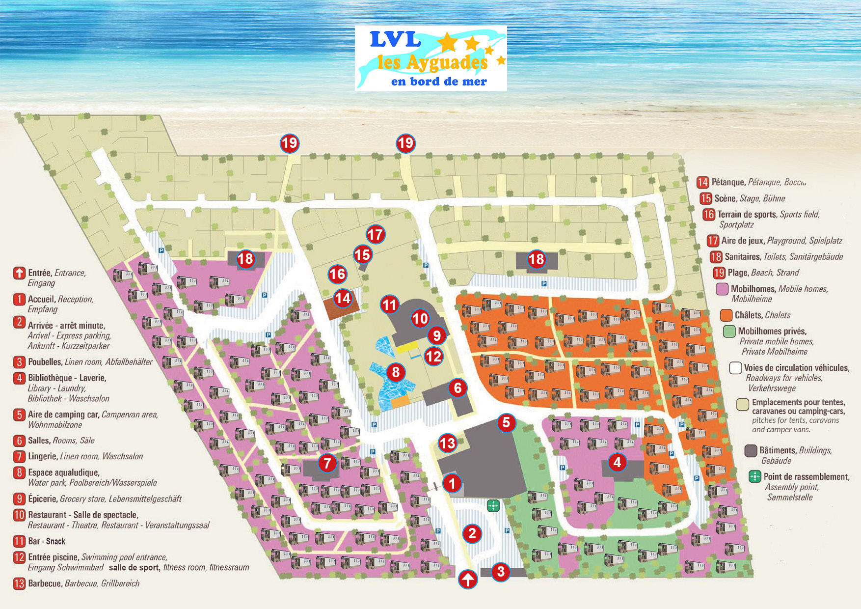 Les ayguades camping chalet avenue de la jonque 11430 gruissan