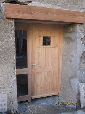 Porte bois chalet