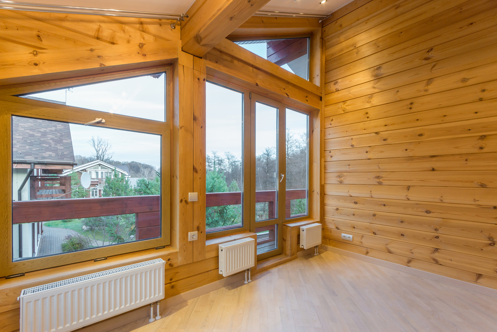 Fenetre chalet bois