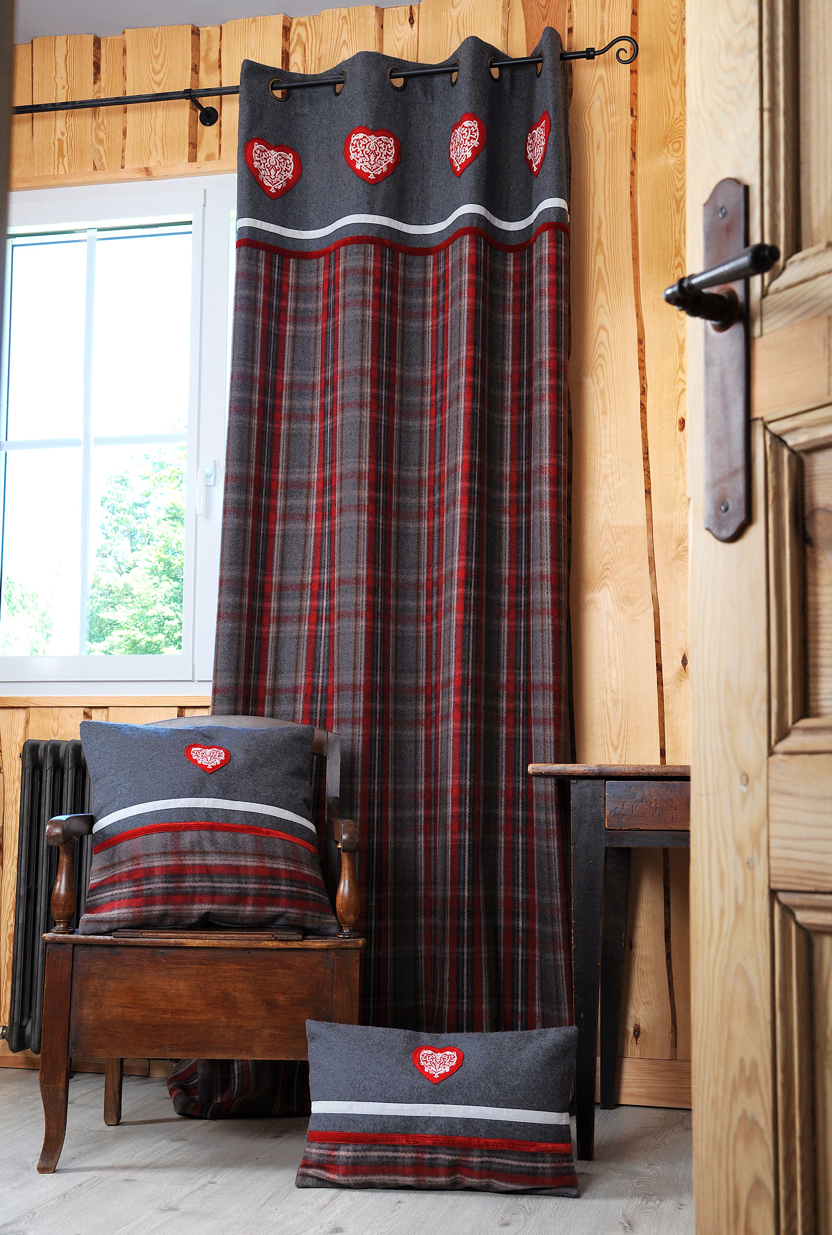 Rideaux deco chalet montagne