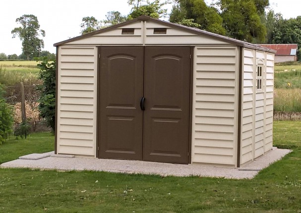 Dalle chalet de jardin