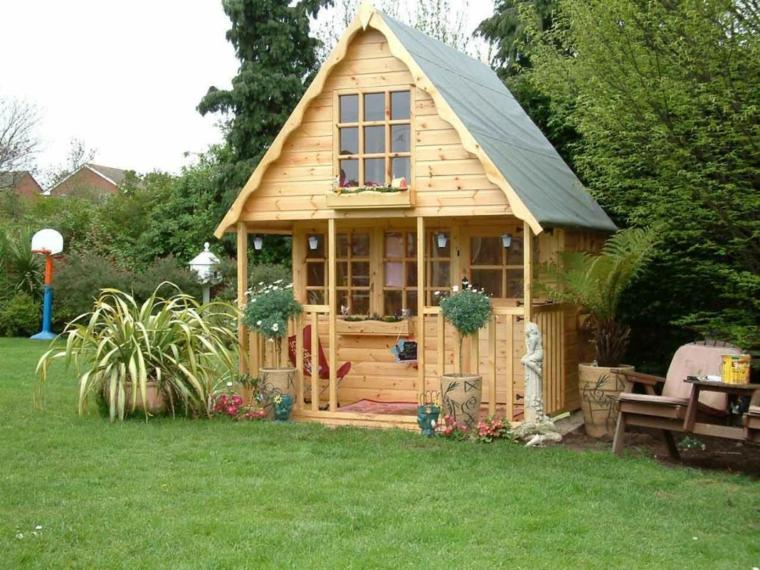 Chalet de jardin aménagé