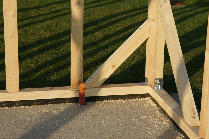 Construction chalet de jardin