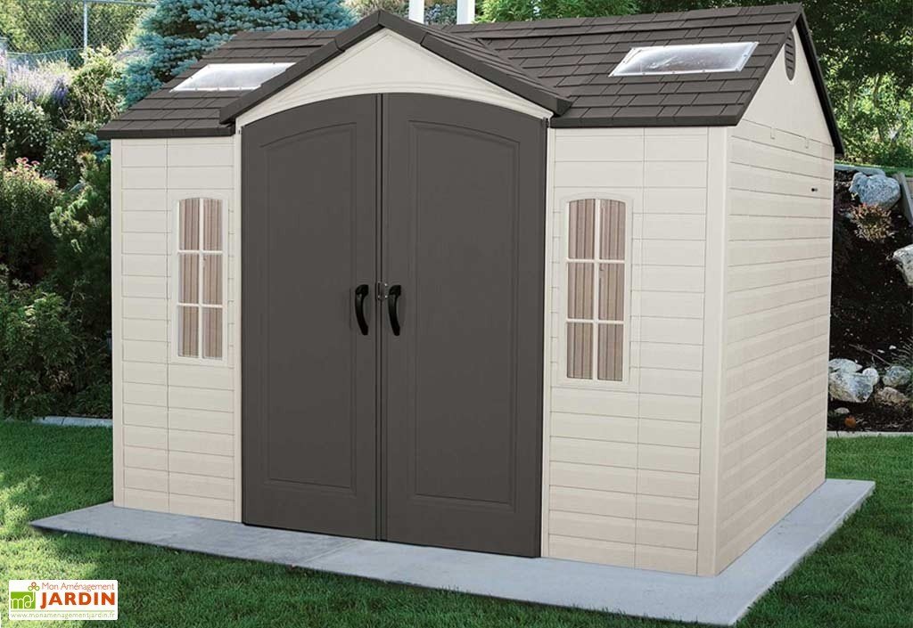 Chalet en resine jardin