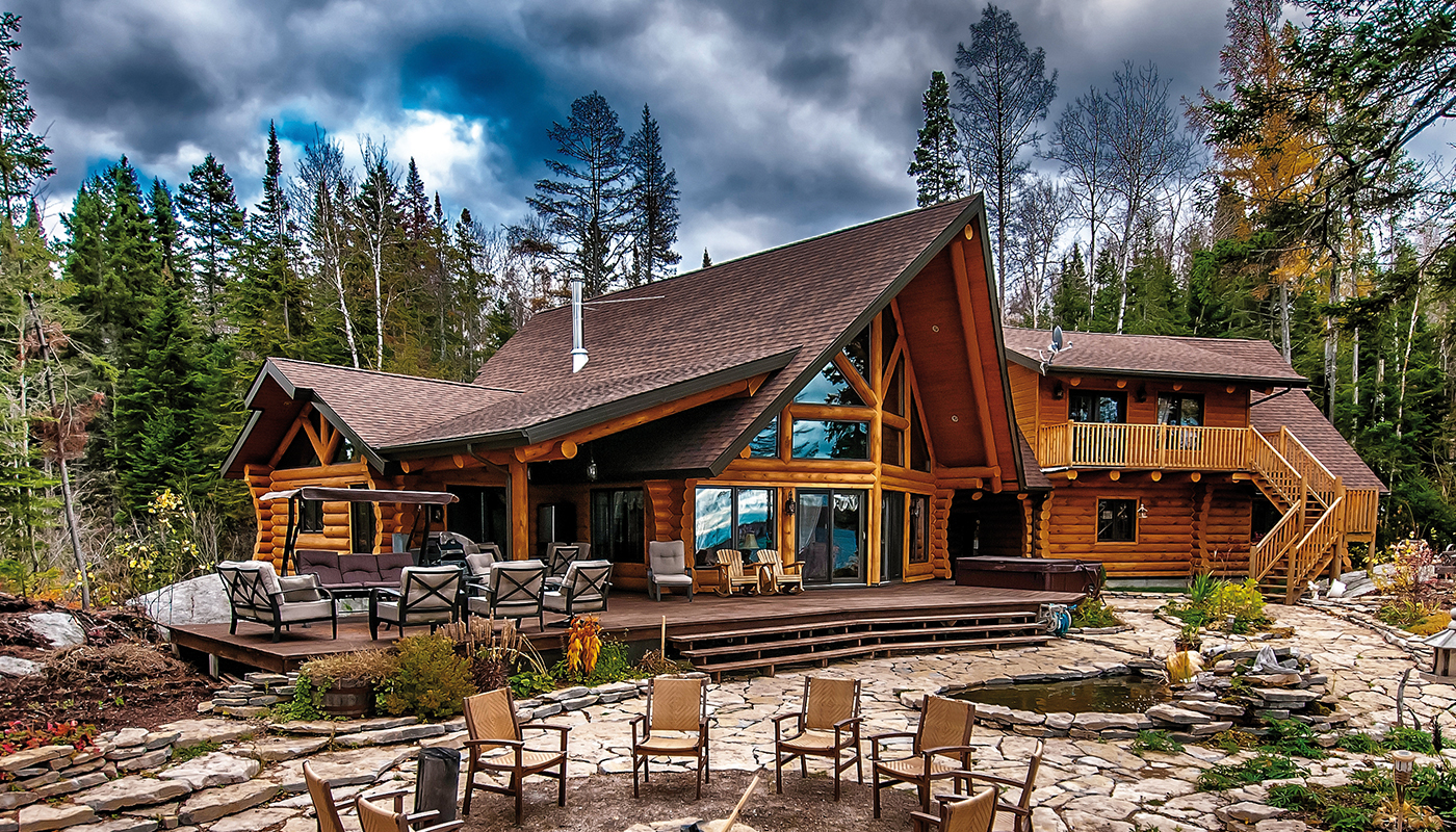 Construire un chalet en bois rond