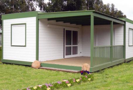 Chalet en bois habitable pour camping
