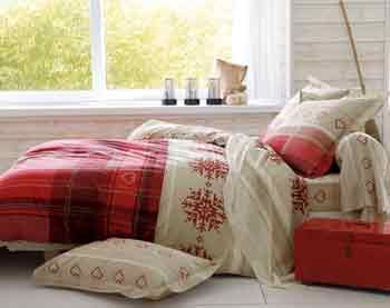 Linge de lit chalet montagne