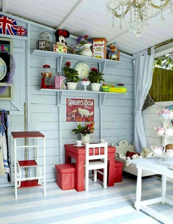 Deco interieur chalet de jardin