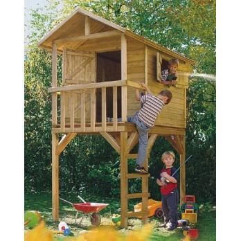 Chalet sur pilotis en bois