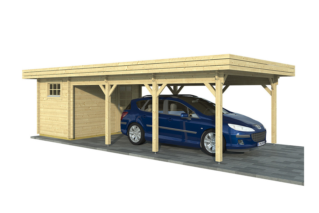 Chalet avec carport