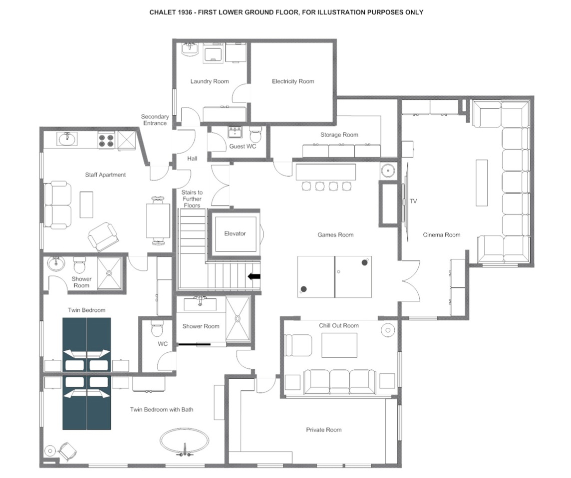 Plan chalet suisse