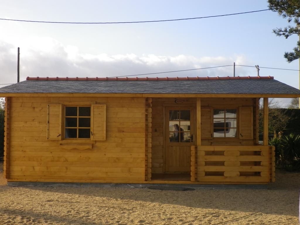 Chalet bois habitable 20m2 pas cher