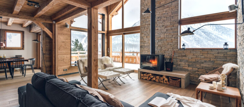 Deco chalet montagne contemporain