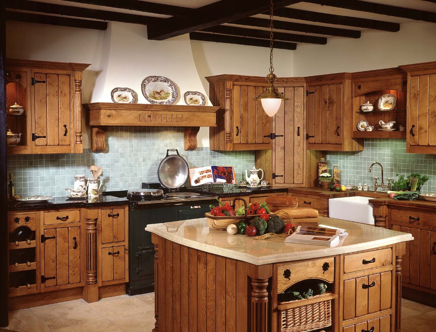 Cuisine dans chalet bois