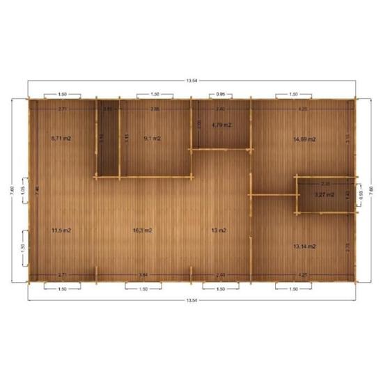 Chalet bois habitable 100 m2
