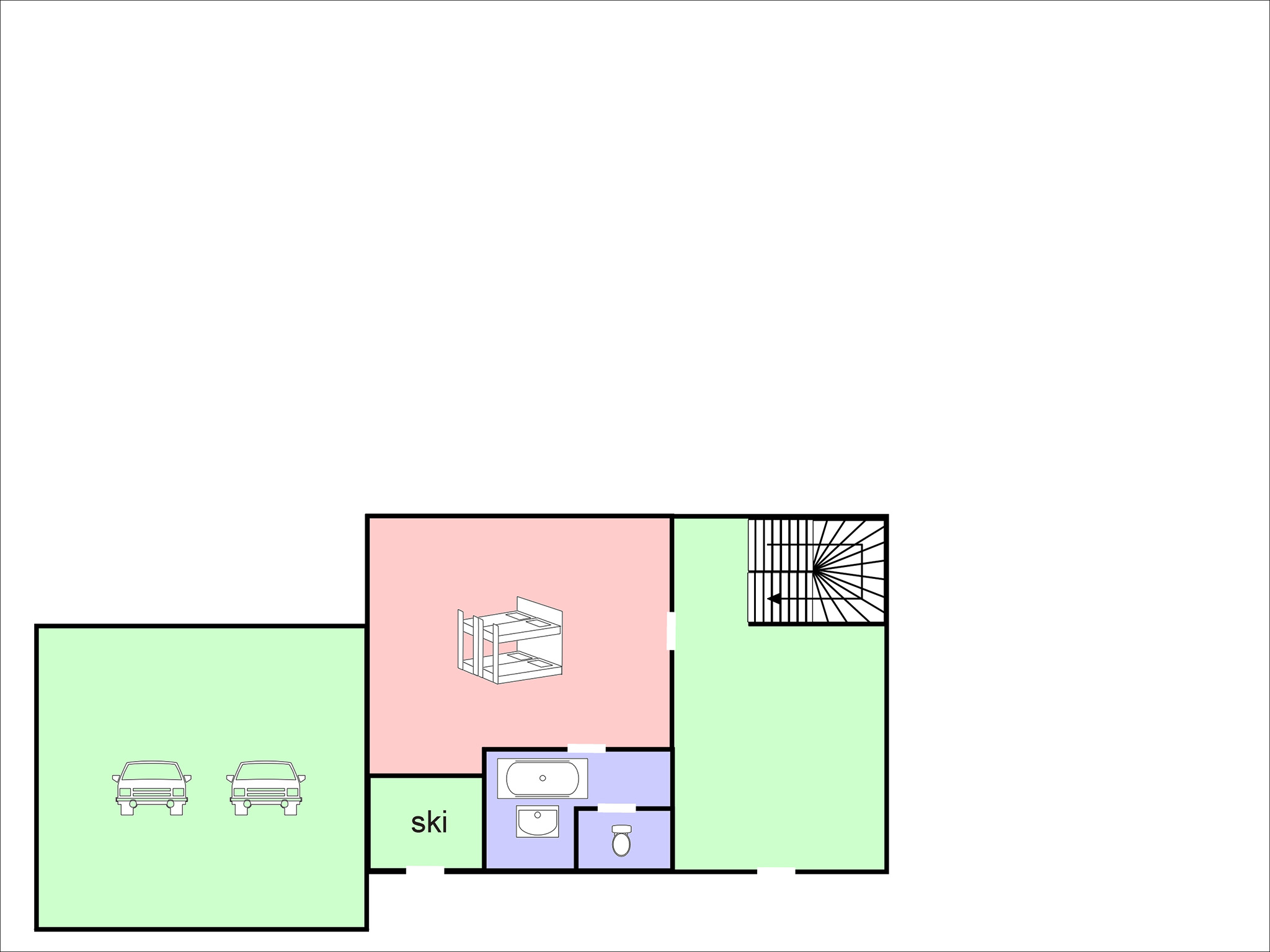 Chalet flocon de neige
