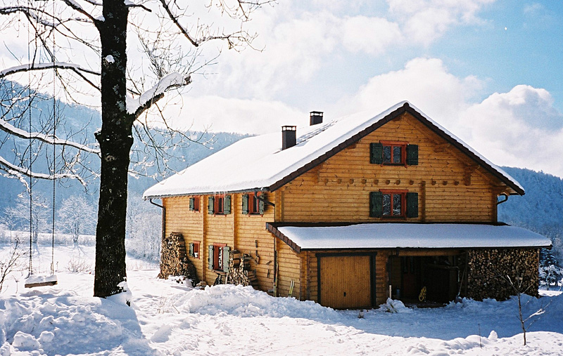 Chalet typique montagne