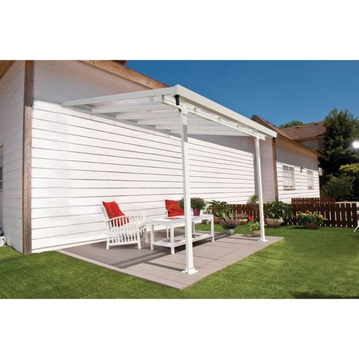 Chalet et jardin pergola