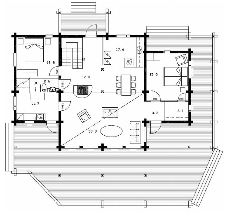 Plan pour chalet en bois