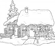 Dessin chalet facile