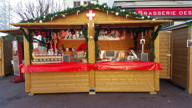 Chalet marché noel