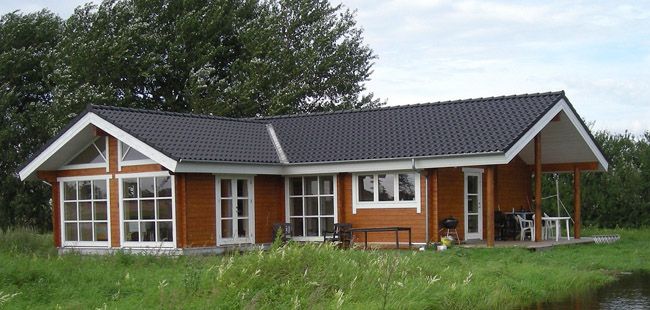 Chalet d'habitation en bois en kit