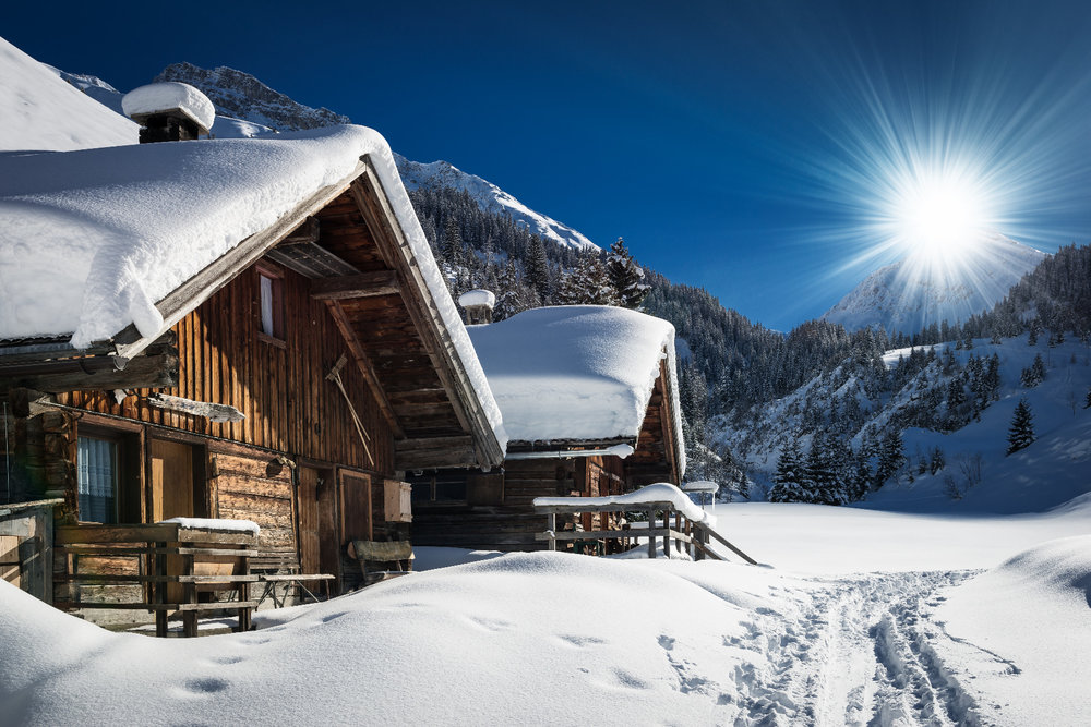 Montagne et chalet