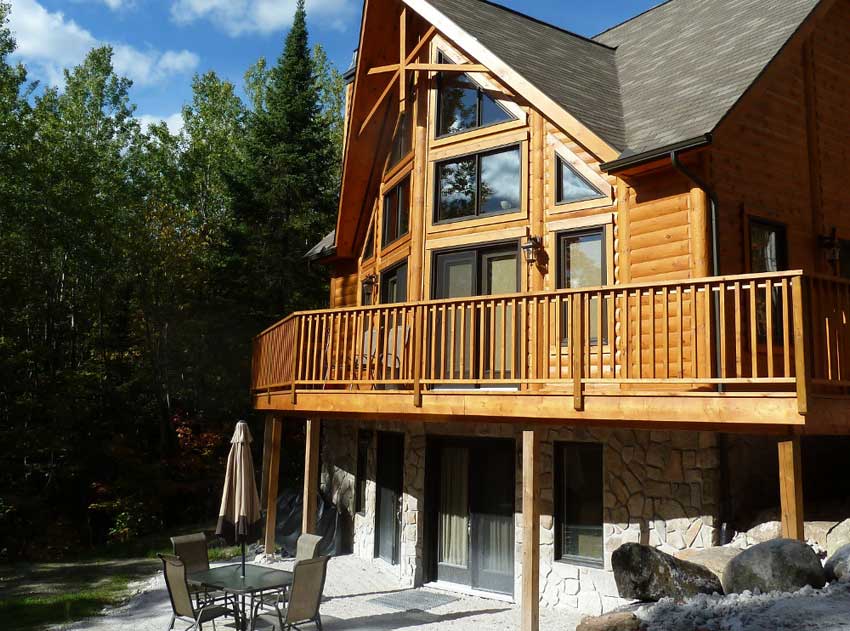 Chalet en bois rond luxe