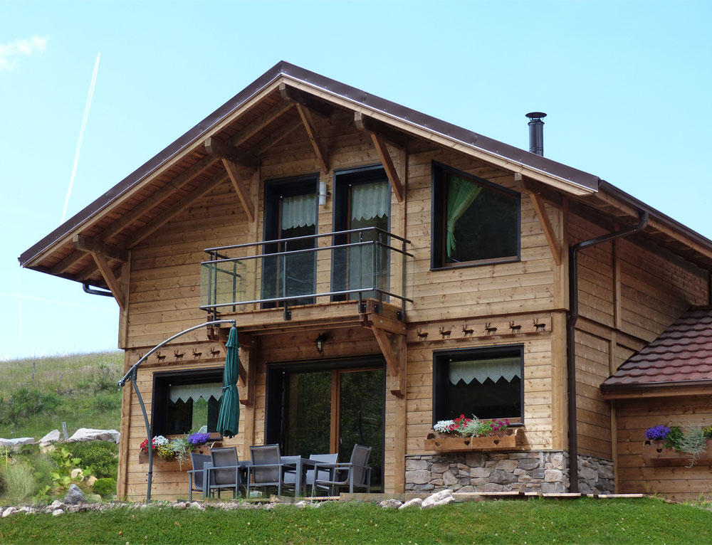 Chalet bois montagne